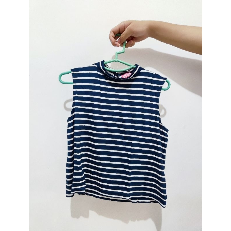 [PRELOVED] Tanktop stripe wanita/remaja wanita NinetyNine Degrees