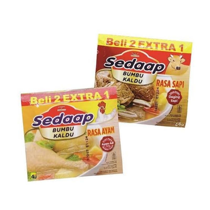 

Bubuk Kaldu Sedaap (beli 2 gratis1)