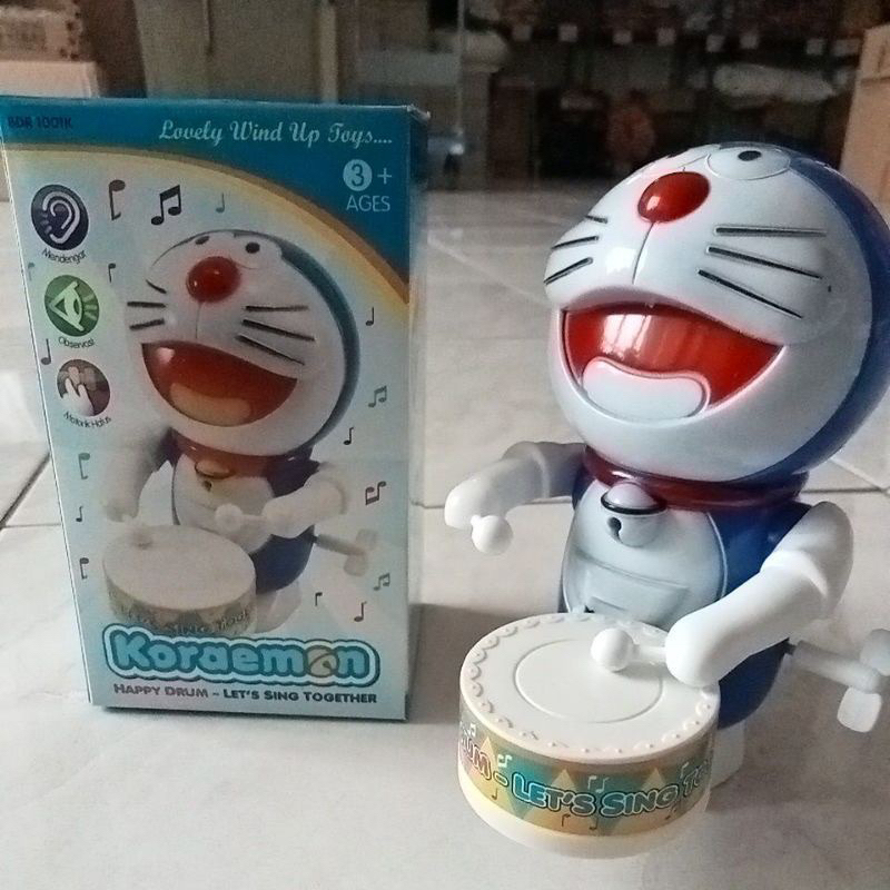 OBRAL Mainan Viral Drum Band Putar Kunci - Karakter Lucu Mainan Bayi Monyet Drum Band