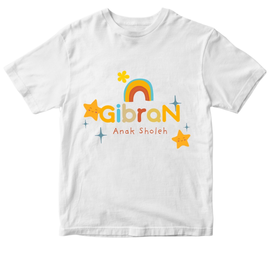 Kaos Anak seragam kelas kaos anak free nama untuk usia 1 - 12 tahun bahan tebal