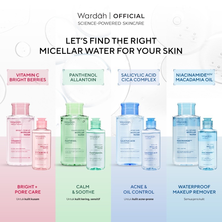 WARDAH MICELLAR WATER - PEMBERSIH MAKE UP