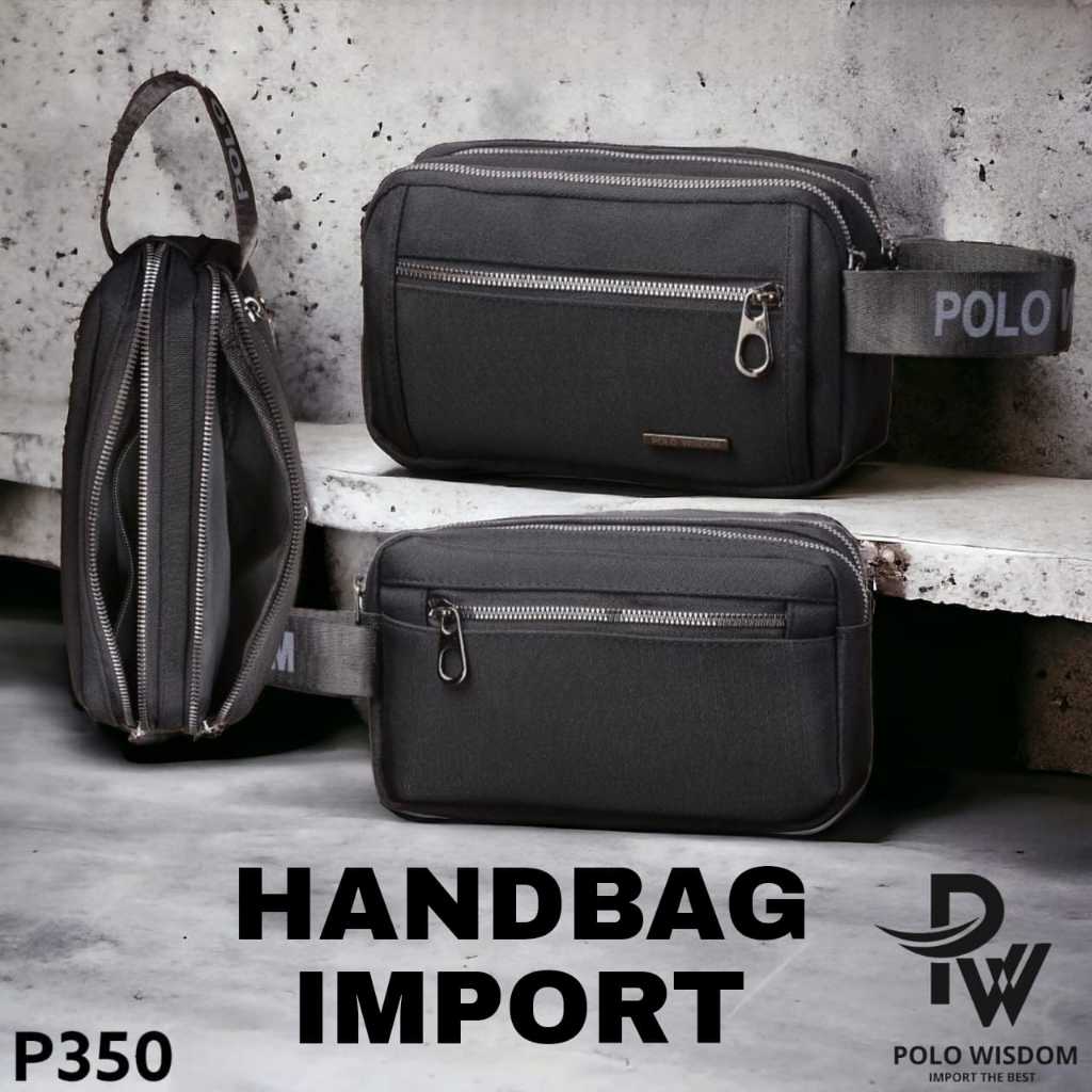 POLO WISDOM handbag pria premium import dompet pria import