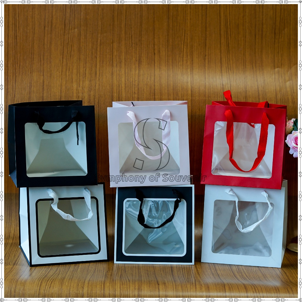 

Paper Bag Kotak Transparant mika Goodie Bag Shopping Bag Tas Souvenir Tas Hadiah Tas Belanja