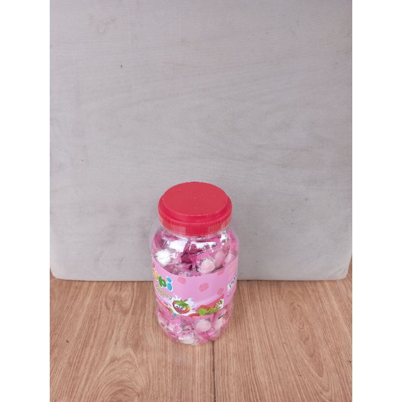 

K2RNY Permen Yupi Strawberry Kis Jar 300Gr 1 Toples / Yupi Toples Murah Jateng