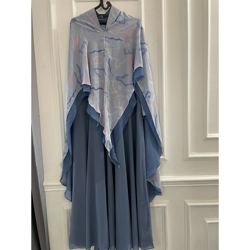 Pl set khimar sisesa dan gamis polos