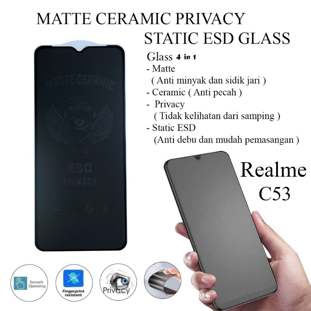 MATTE REALME C53 / C51 2023 / C51S / NOTE 50 / NOTE 60 / NOTE 60X 2024 / SAM A22 5G 2021 / INFINIX S