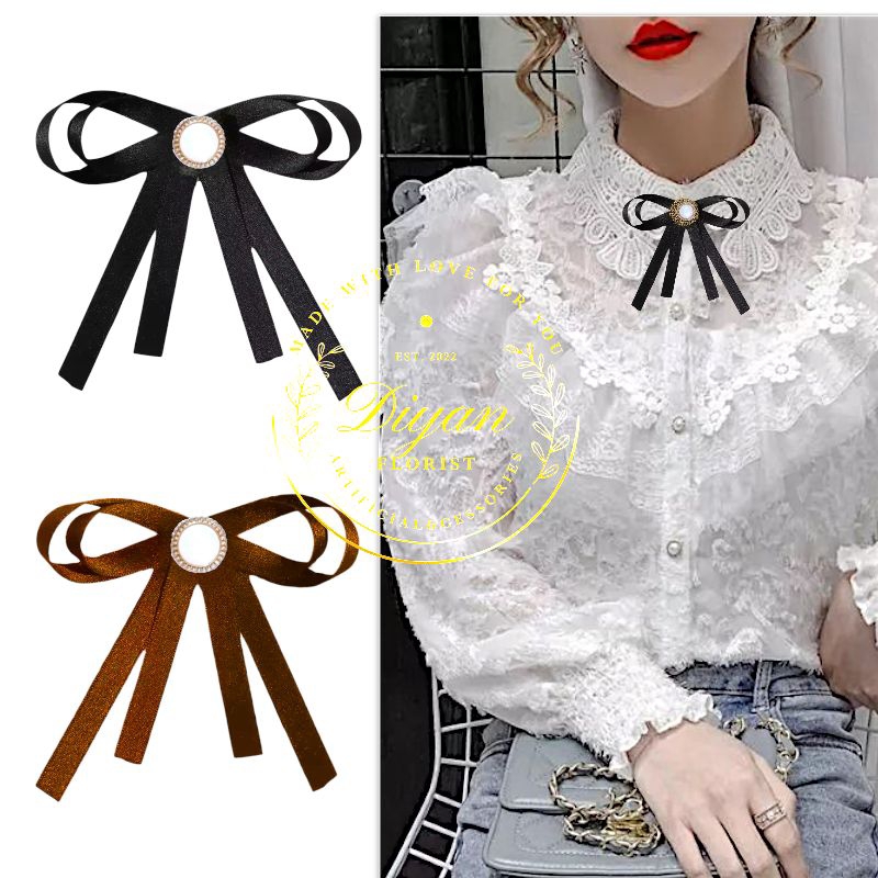 pita brooch // pita baju // ribbon brooch // korean ribbon brooch