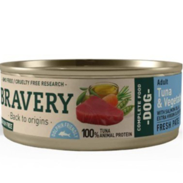 Bravery Tuna & Vegetables 80gr / Bravery Wet Food Dog