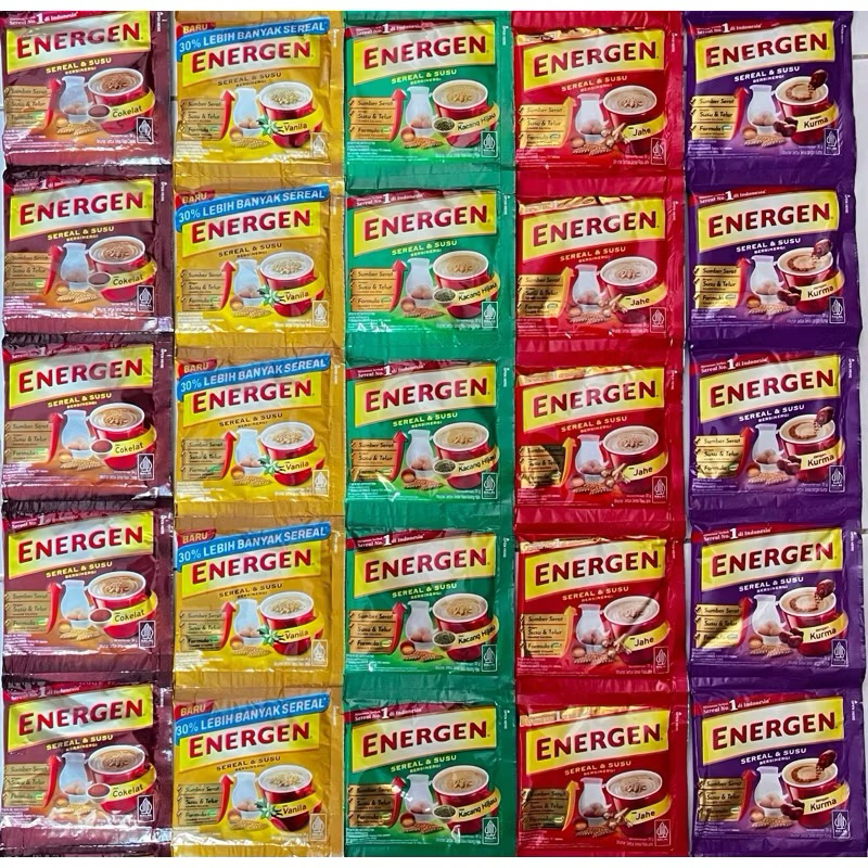 

ENERGEN Energen susu Cereal Sachet / Renceng 30g Isi 10pcs - Promo Termurah - Diet, Granola, Makanan, Oatmeal, Food, Sereal, Pelangsing