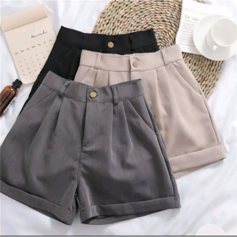 celana pendek style wanita korea