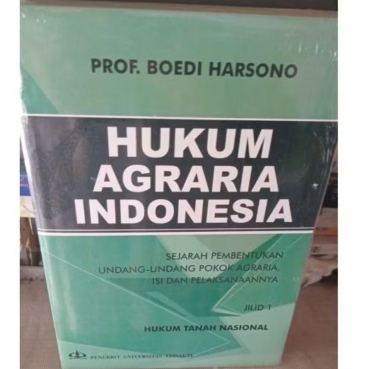 buku hukum agraria indonesia karangan budi harsono