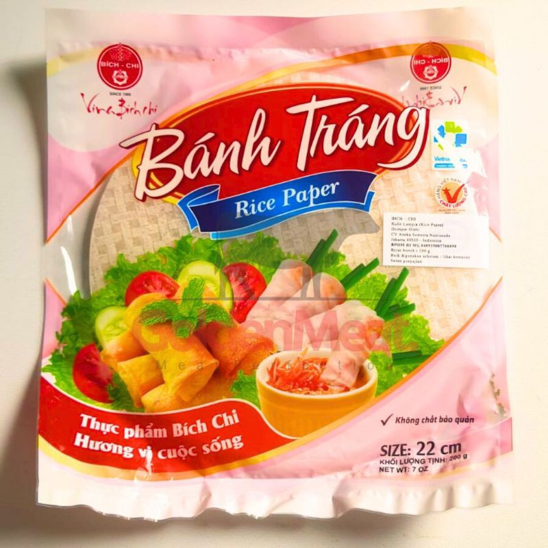 

Rice Papper Bahn Trang 22cm 200gr | Spring mo Roll | Salad Roll Vietnam