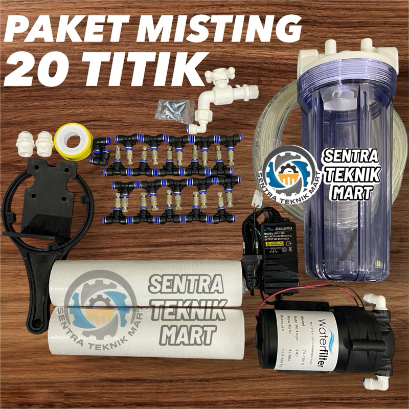 mesin embun 20 titik sprayer noozel desinfektan pendingin ruangan sarang walet,mesin embun hidroponi