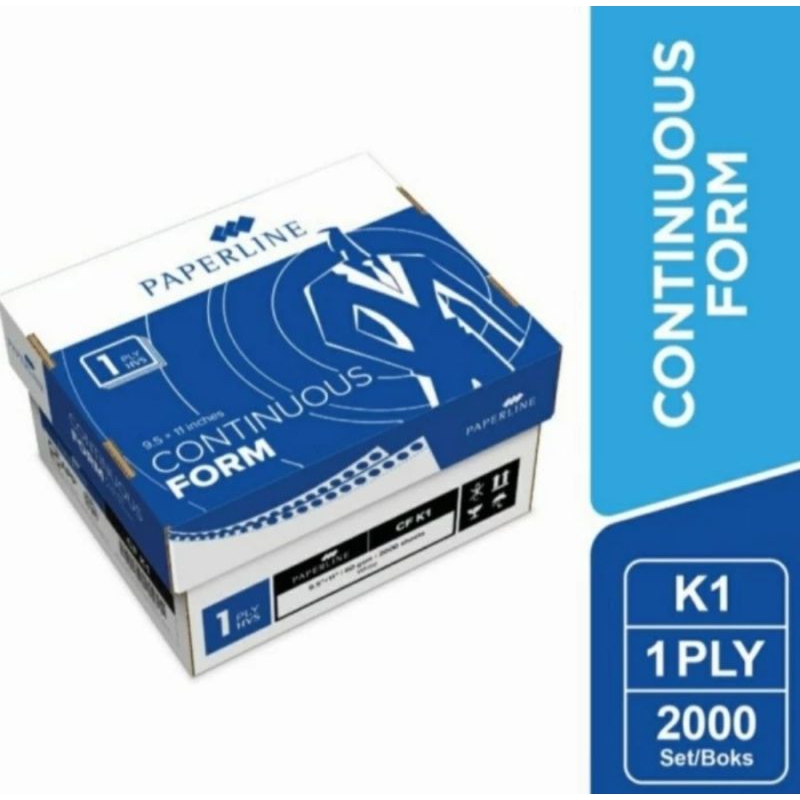 

kertas continuous form 1 ply 9,5 x 11 paperline full/polos