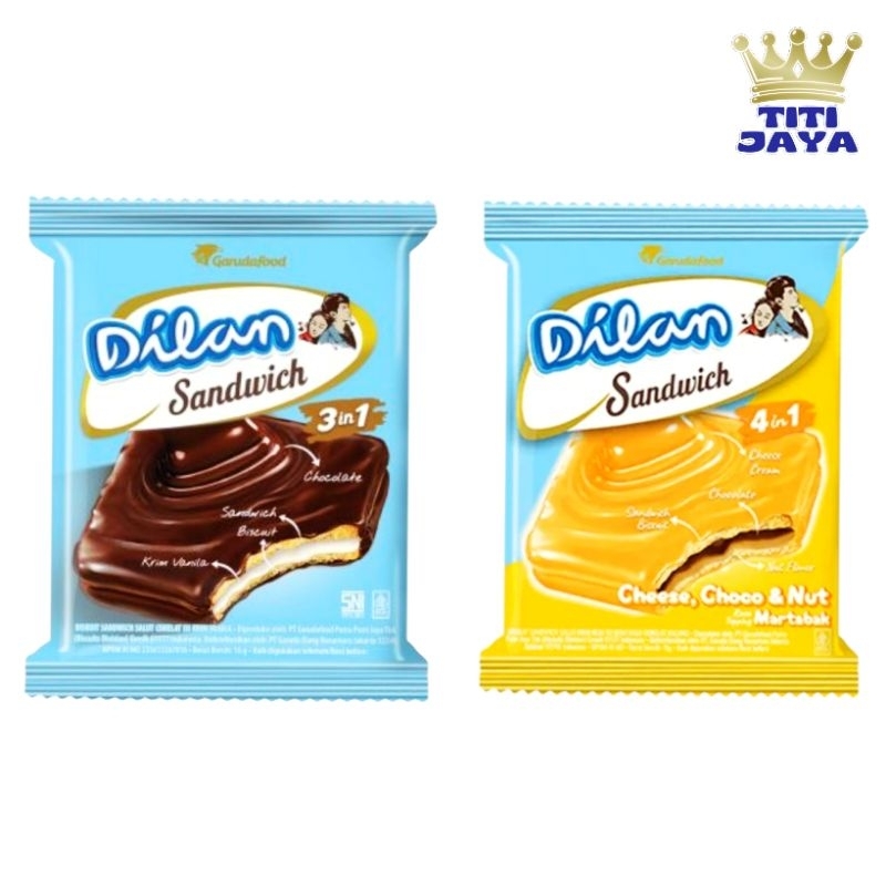

DILAN SANDWICH COKLAT KEJU 16GR SNACK JAJAN WAFER BISKUIT ANAK