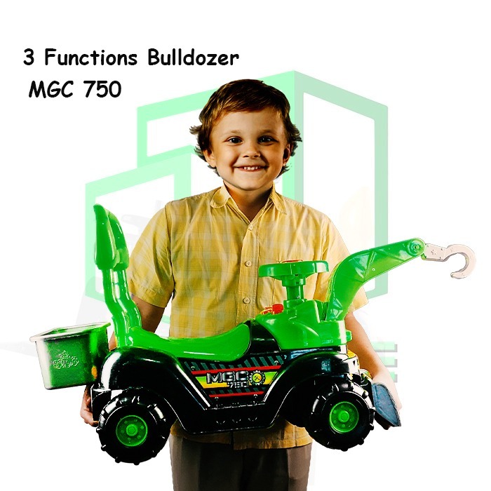 Tank Mobilan Ride On Car – Mainan Anak BIGBROTHER, Dorong & Duduk, Musik Seru "TNK Coklat"