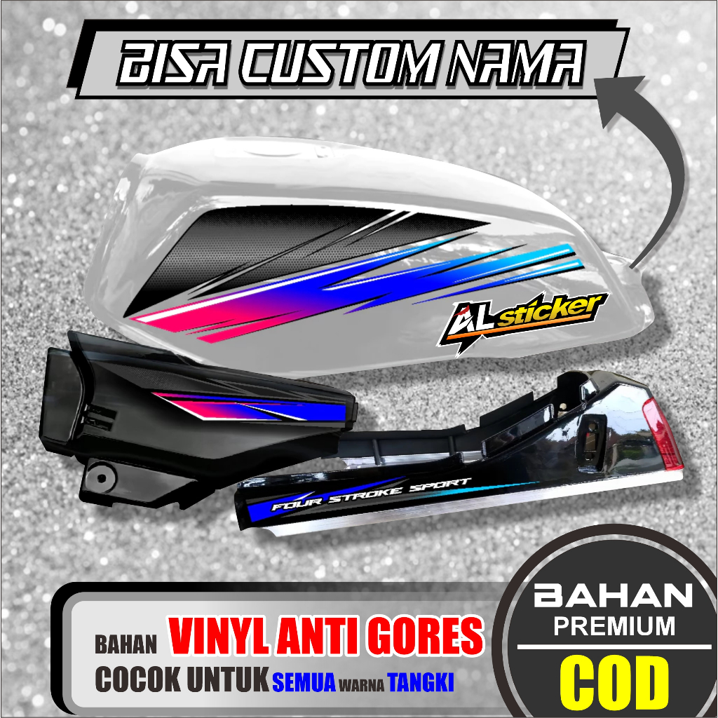 Sticker motor Striping gl max gl pro gl neo tech variasi  BAHAN VINYL