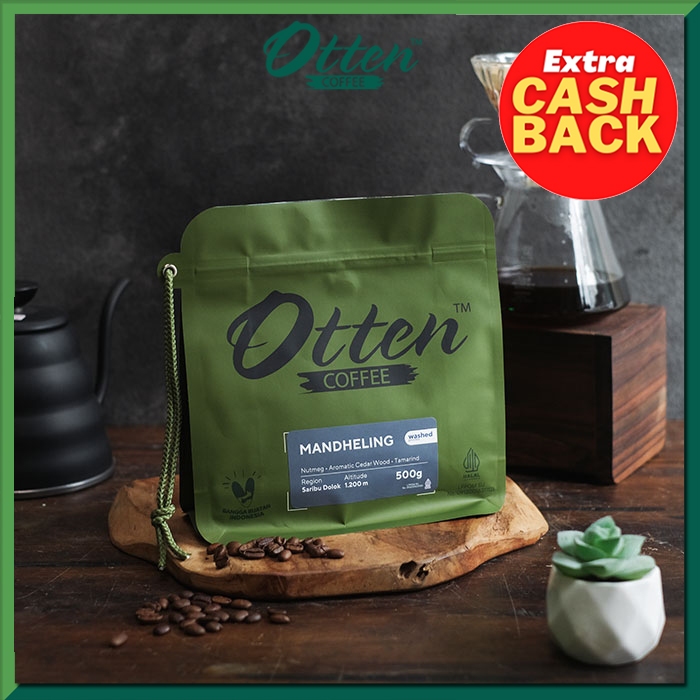 

Kopi Arabica Mandheling 500g - Biji / Bubuk Kopi Otten Coffee