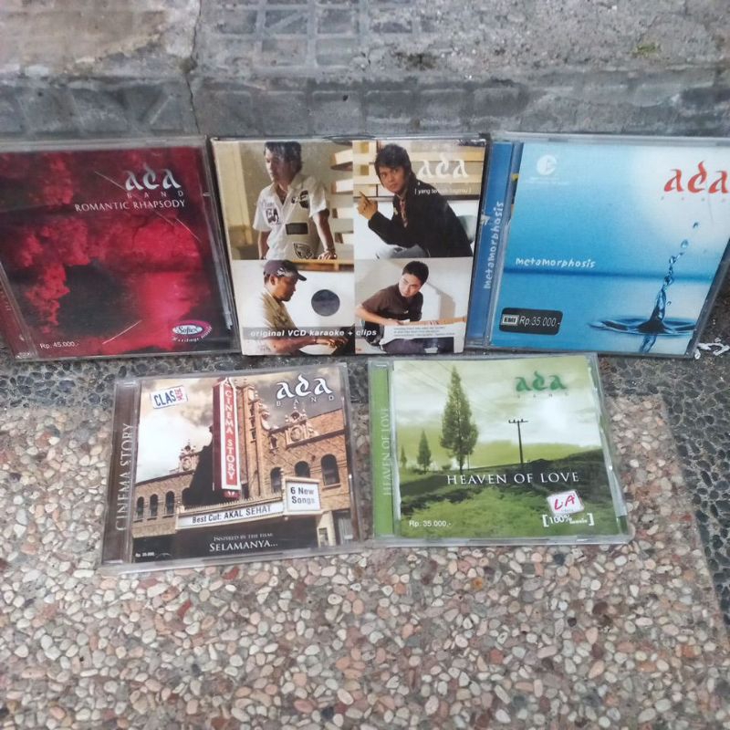 CD ADA BAND - PAKET 5 CD ALBUM
