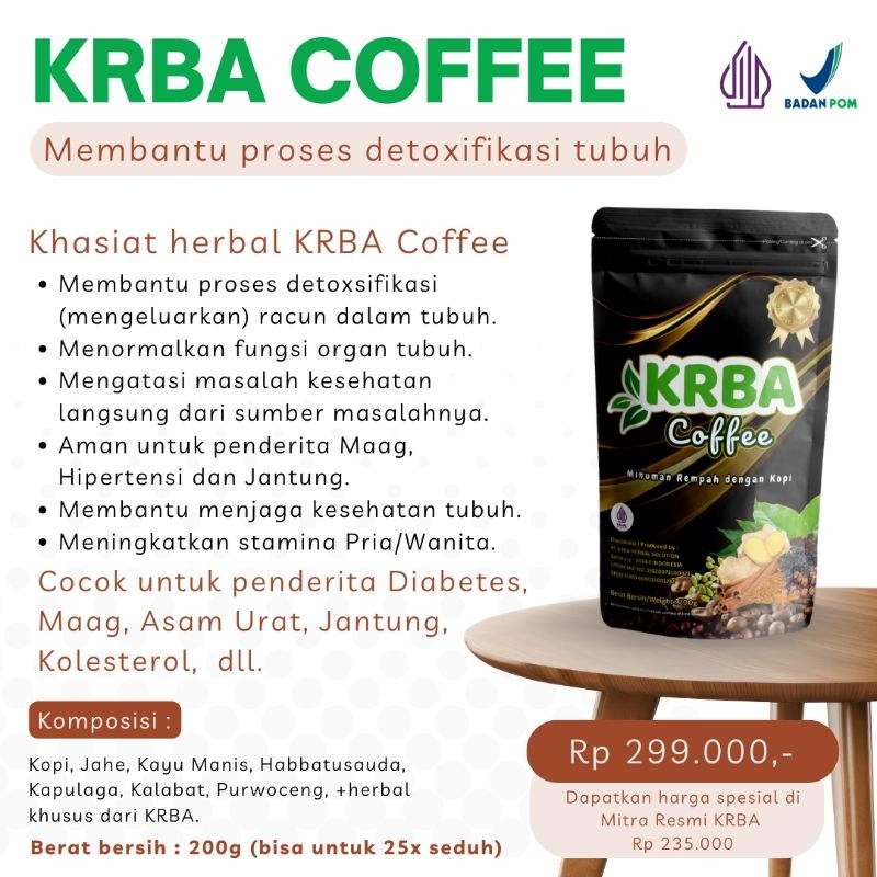 

KRBA Coffee - Kopi Racik Bumbu Arab Herbal Coffee