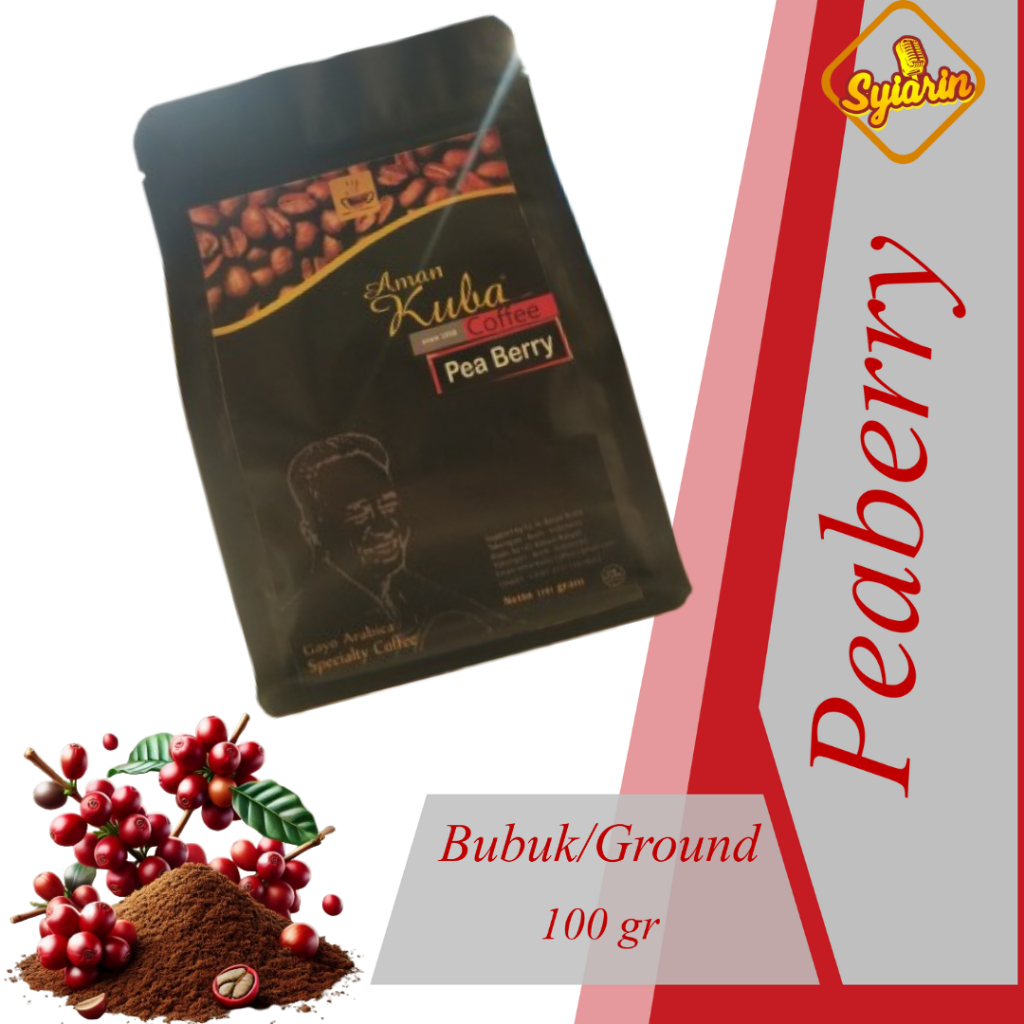 

Syiar II Gayo Arabika Aceh Takengon Peaberry Premium Quality II Bubuk II 100g