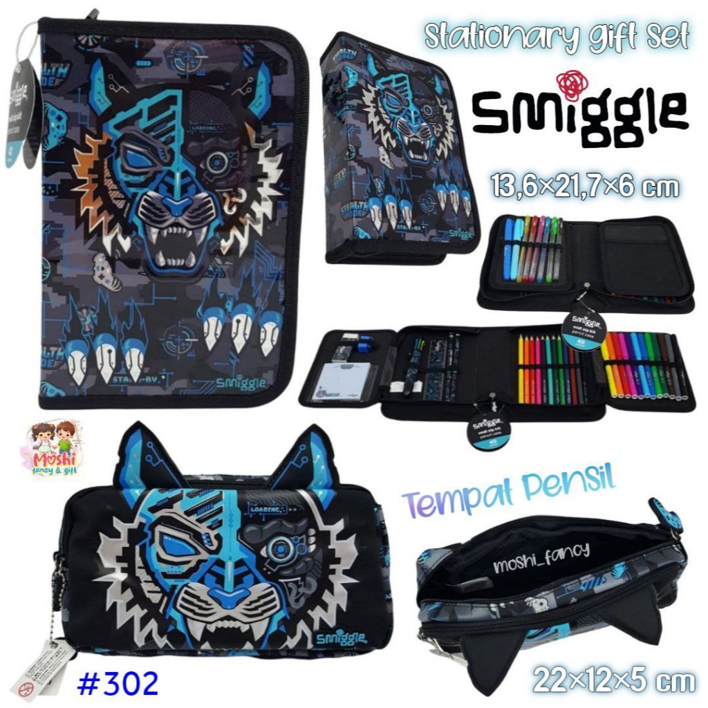 

ATK9 Smgle Midi Zip Kit Stationary Gift Set Ter / Pencil Case Smgle Ter / Alat Tulis Ter Smgle Anak