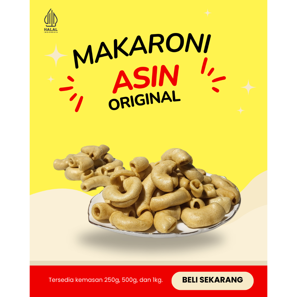 

Makaroni Asin Original 250g - SnackTime