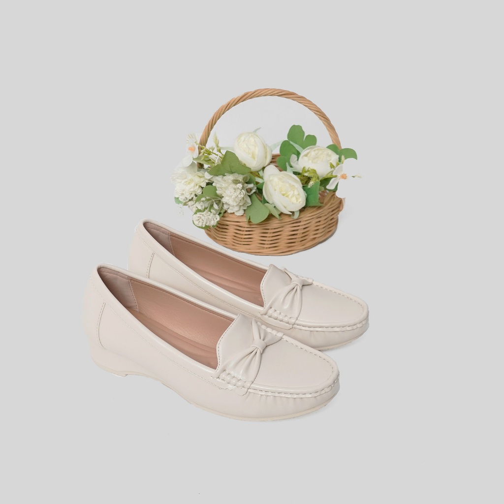 Gabino Sepatu Wanita Wedges Moccasin Slip On Casual Wilo - O1EA4003