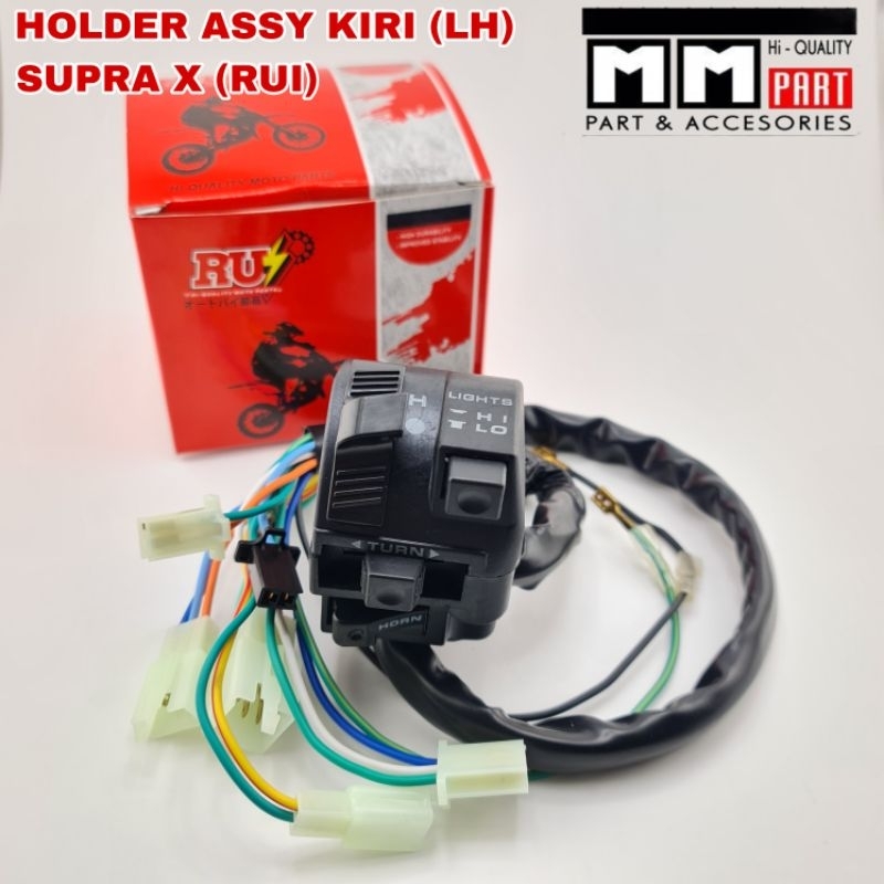 HOLDER ASSY KIRI (LH) SUPRA X (RUI) - HOLDER SAKLAR KIRI SUPRA LAMA SUPRA X SUPRA FIT LAMA