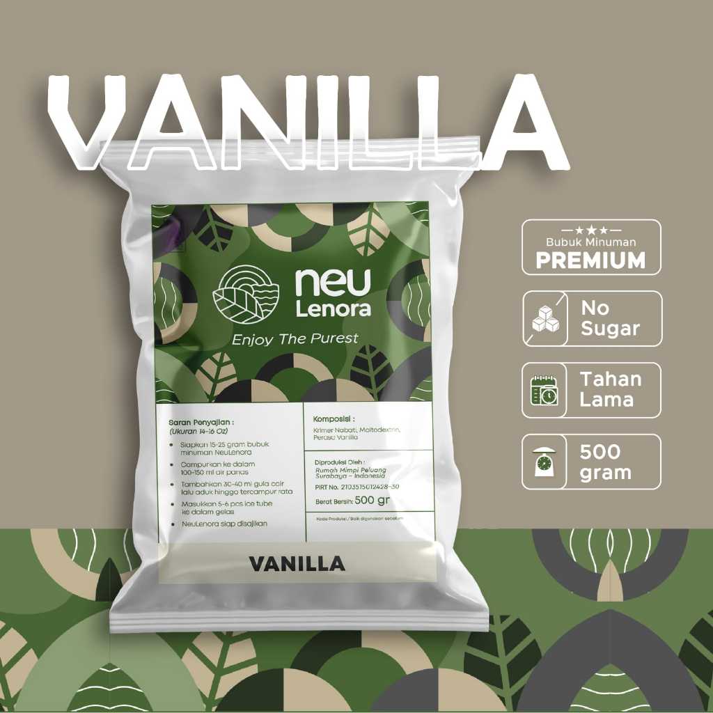 

Neulenora Bubuk Minuman Plain VANILLA 500gram