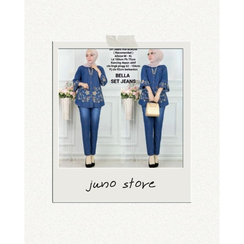 NAYERA SET PANTS ORIGINAL JEANS WASH
