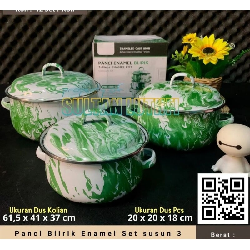 panci set blirik susun 3 panci set jadul
