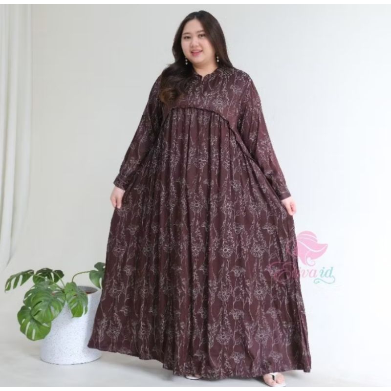 gamis siera jumbo jaguard silk ld 120 130 140 cm