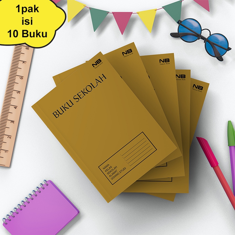 

Buku Tulis Sekolah Motif Sampul 1 pack Murah Isi 58 Lembar Buku Tulis Anak TK SD SMP SMA Ukuran Sidu #NB'03