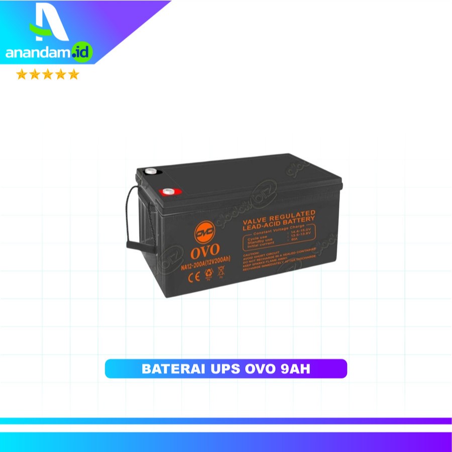 Baterai UPS OVO 12V 9AH VRLA NA12-9A