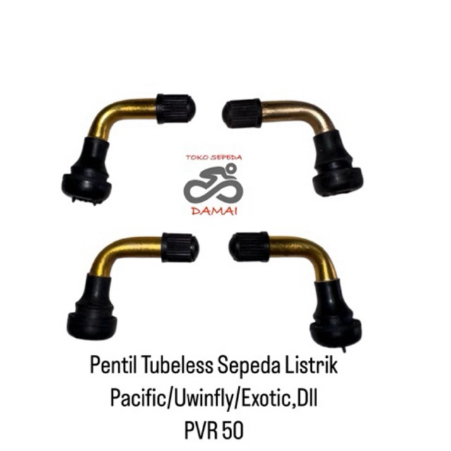 PENTIL BAN BENGKOK TUBELESS/TUBLES SEPEDA LISTRIK PVR 50
