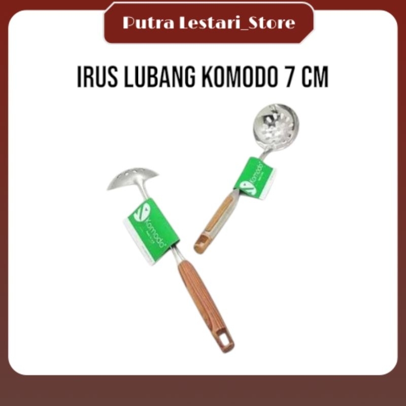 Irus Lubang Stainless Komodo / Centong Stainless Lubang Komodo