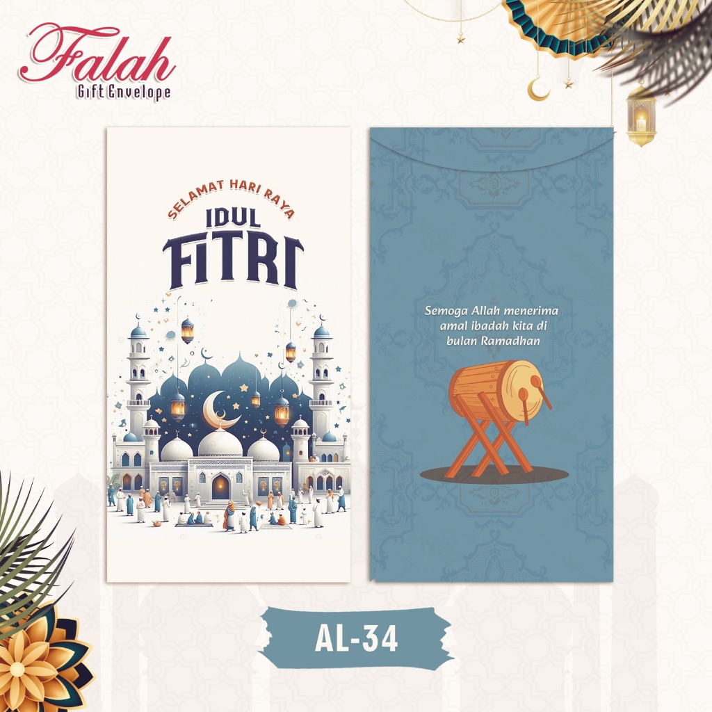 

AMPLOP LEBARAN FALAH AL-34 | AMPLOP ANGPAU LEBARAN