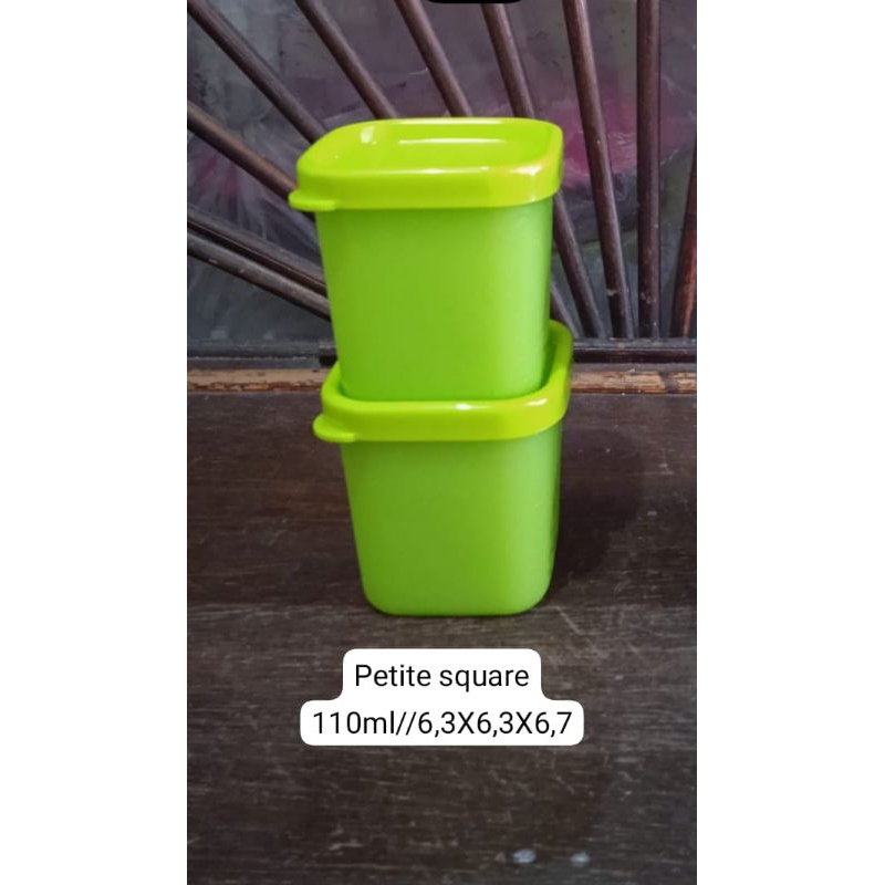 Wadah kotak kecil,petite square by tupperware ori (1set: 2 pcs)