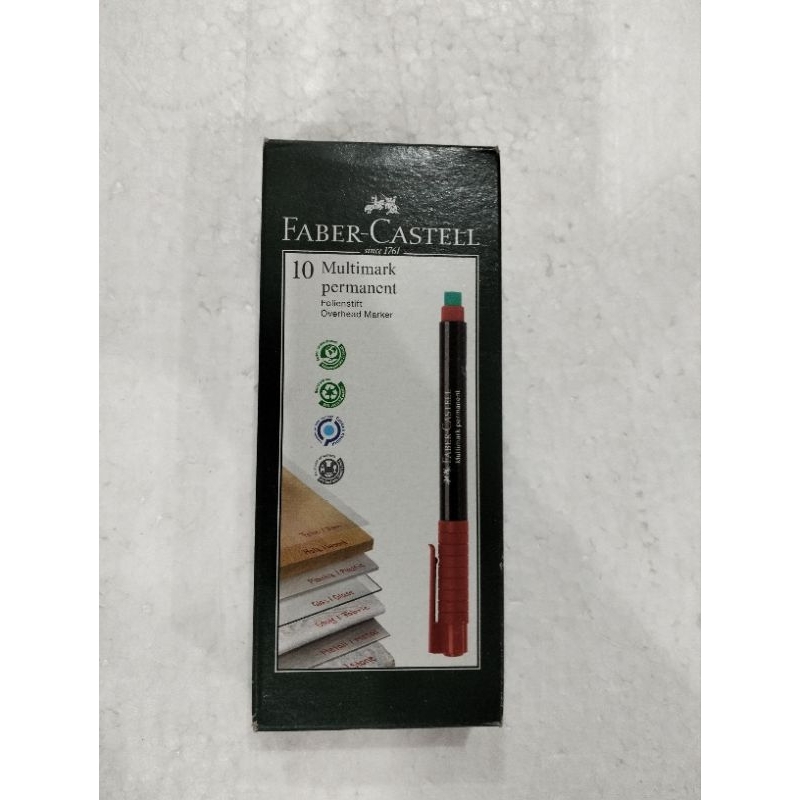 

PEN OHP MULTIMARK F PERMANENT MERAH MERK FABER CASTEL PEN OHP PEN PENANDA PEN PERMANENT
