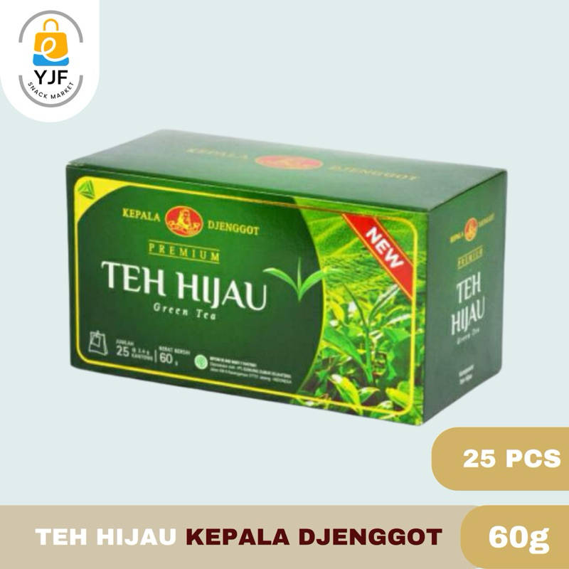 

Teh Hijau Kepala Djenggot Premium 25 Teabags / Green Tea Teh Celup Kepala Jenggot - 60g