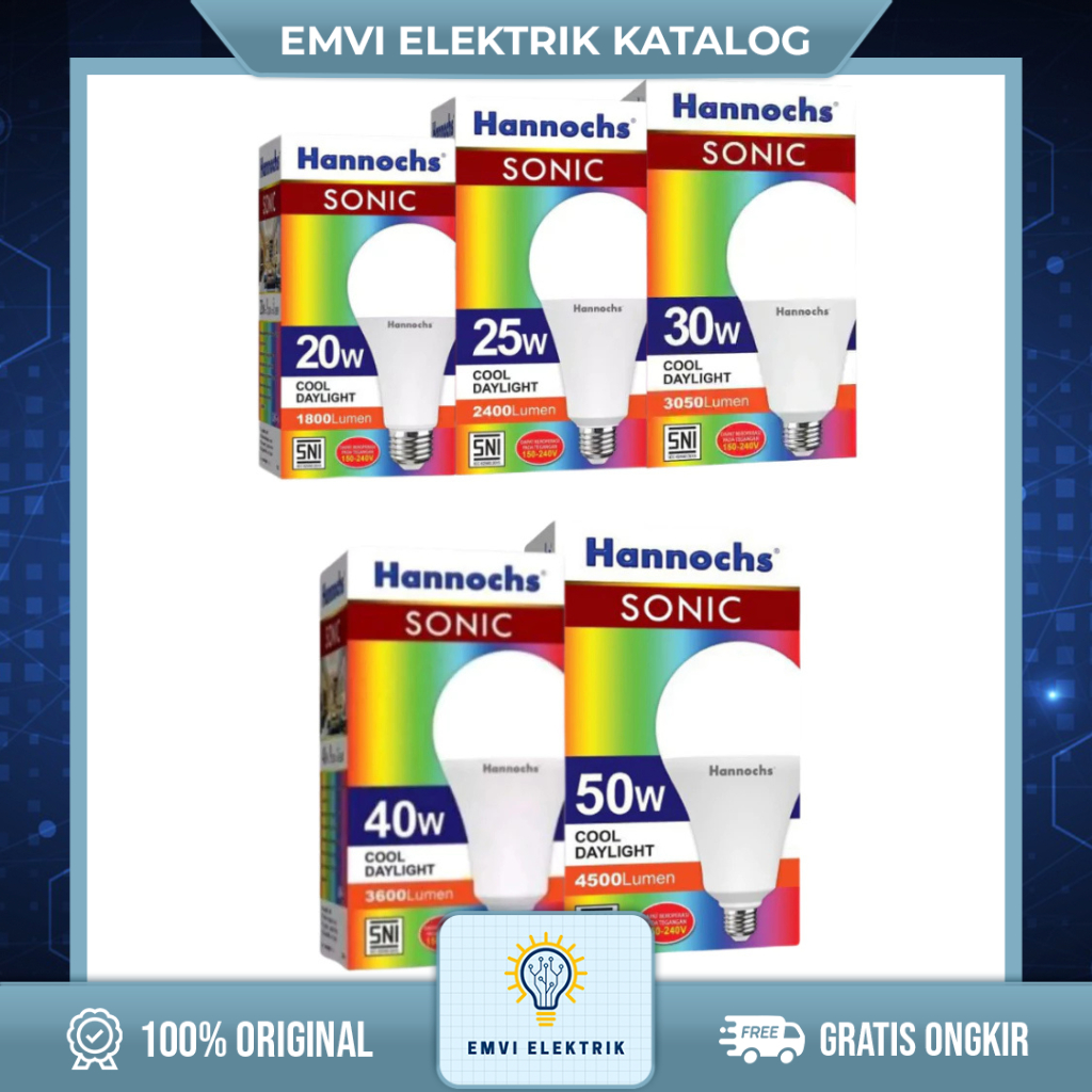 Lampu Led Hannochs Sonic 40 Watt & 50 Watt