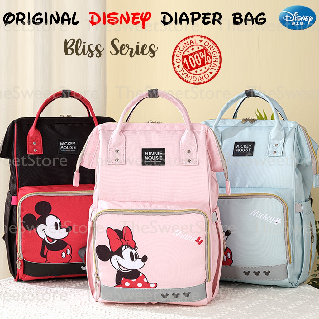 Tas Perlengkapan Bayi Ransel Popok Disney Diaper Bag Tas Bayi Tas Diaper Bag Tas Bayi Multifungsi