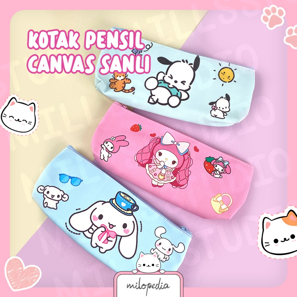 

KOTAK PENSIL CANVAS RESLETING CUTE PUPPY