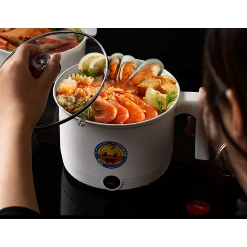 (0042)PANCI LISTRIK SERBAGUNA HEMAT LISTRIK 470 WATT ANTI LENGKET/ELEKTRIK COOKER MULTIFUNGSI