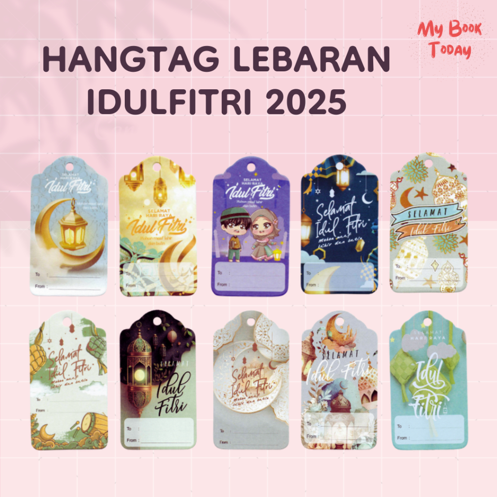 Hang Tag Idul Fitri Satuan | Kartu Ucapan Idulfitri Per Pcs | Hangtag Parcel Lebaran 2025 | Kartu Uc