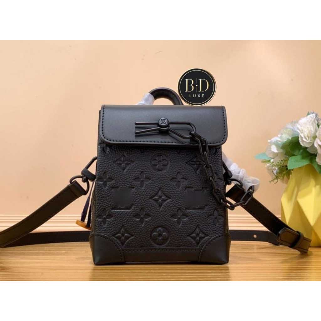 Tas Pria L Mewah Nano Streamer Monogram Leather Sling Bag - Luxury Sling Bag Elegan - BD Luxe SB LM 