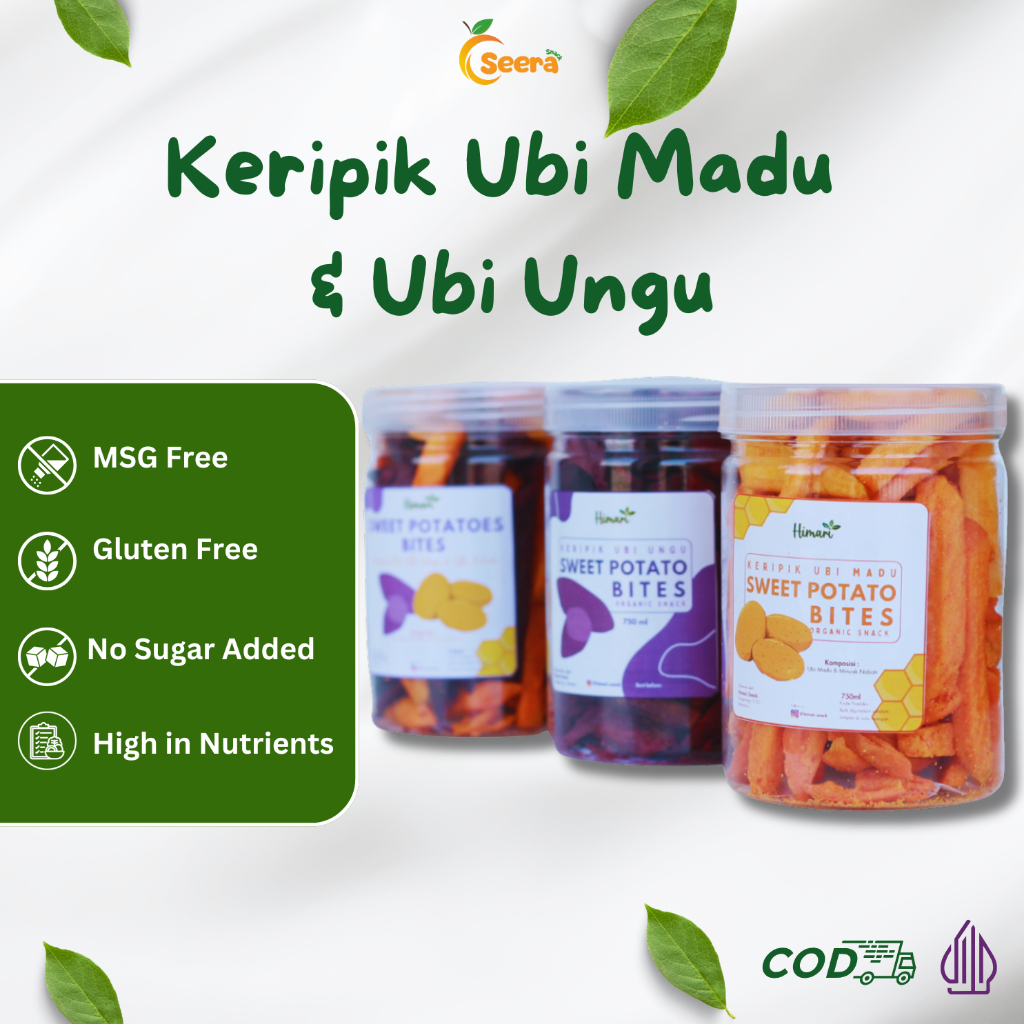 

Keripik Stik Ubi Ungu Ubi Madu Cemilan Viral Sehat Halal Produk Lokal by Seera Snack