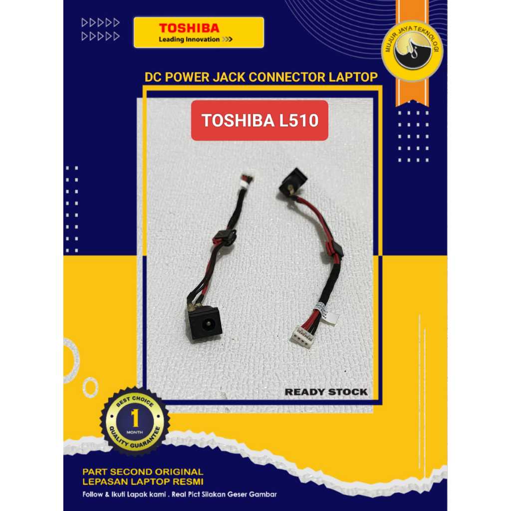 DC Power Jack Connector Konektor  Laptop Toshiba Satellite L510 L515 L573 Original Second Normal