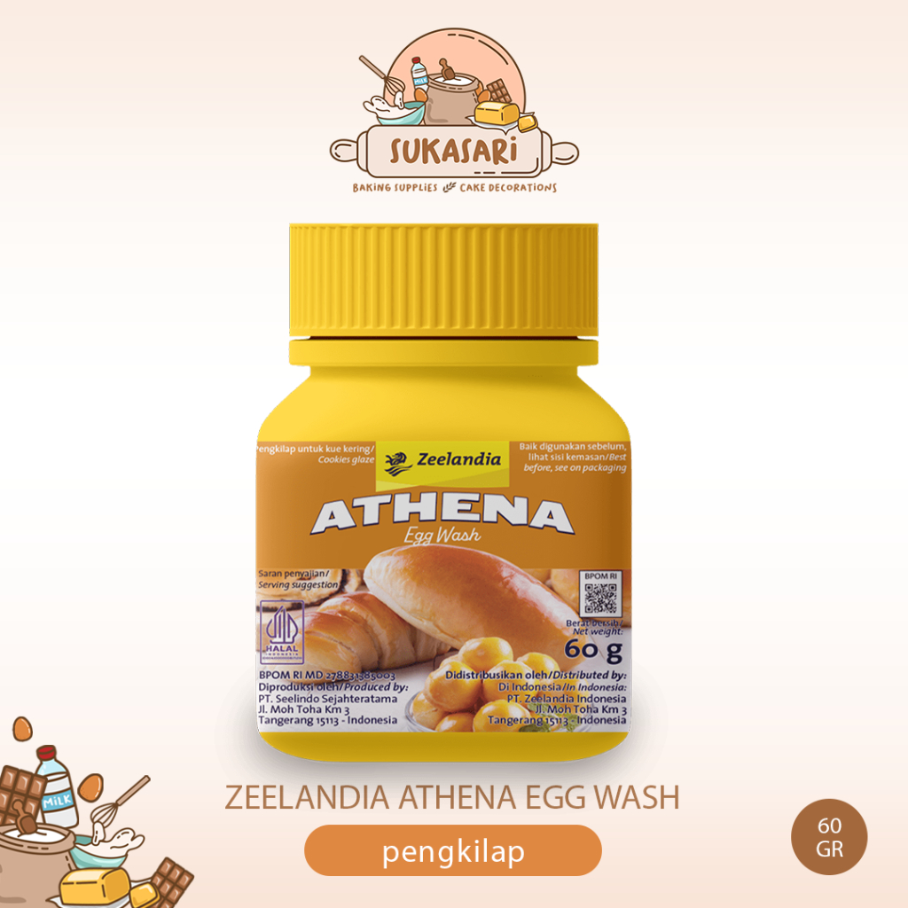

Zeelandia Athena Egg Wash 60 gr / Pengkilap Kue Roti